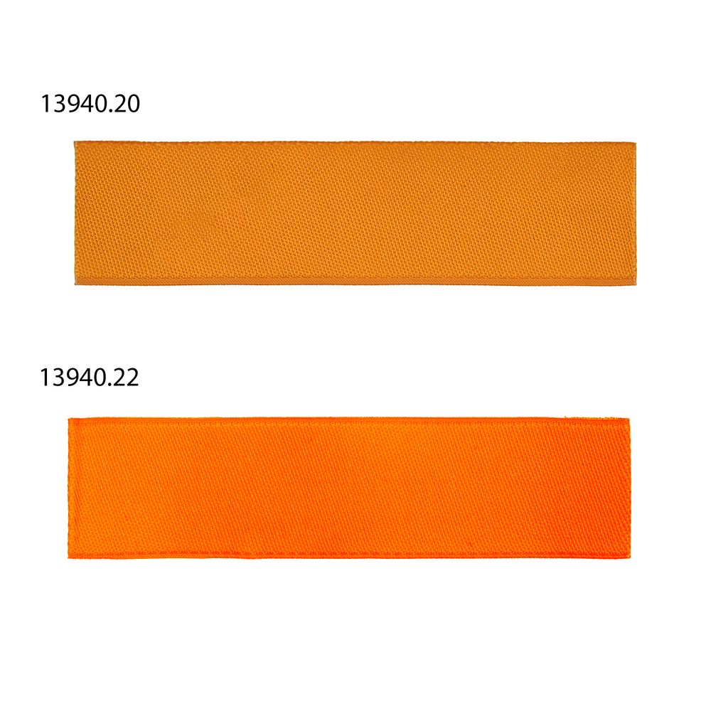 Лейбл тканевый Epsilon, S, оранжевый