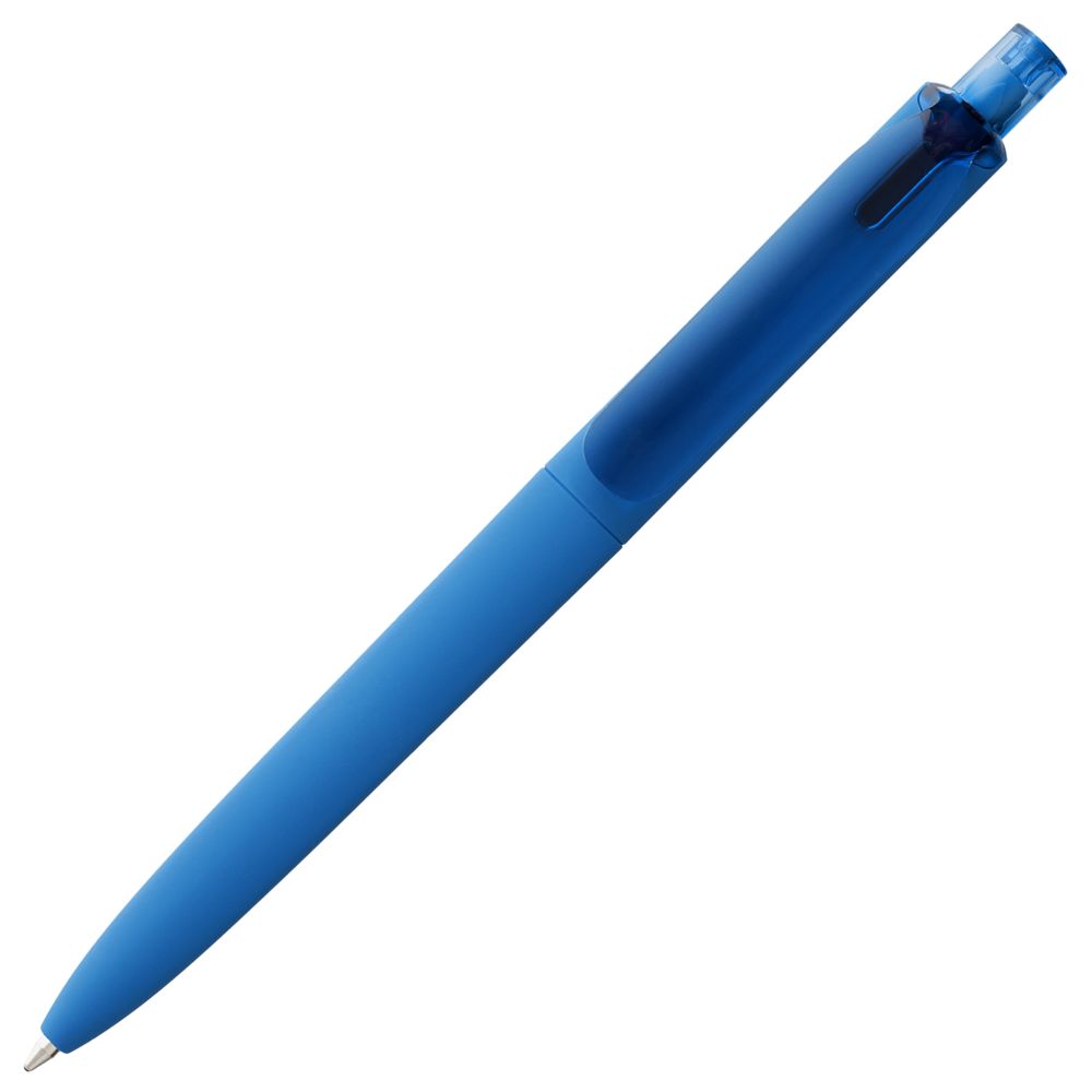 Ручка шариковая Prodir DS8 PRR-T Soft Touch, голубая Ручка шариковая Prodir DS8 PRR-T Soft Touch, голубая