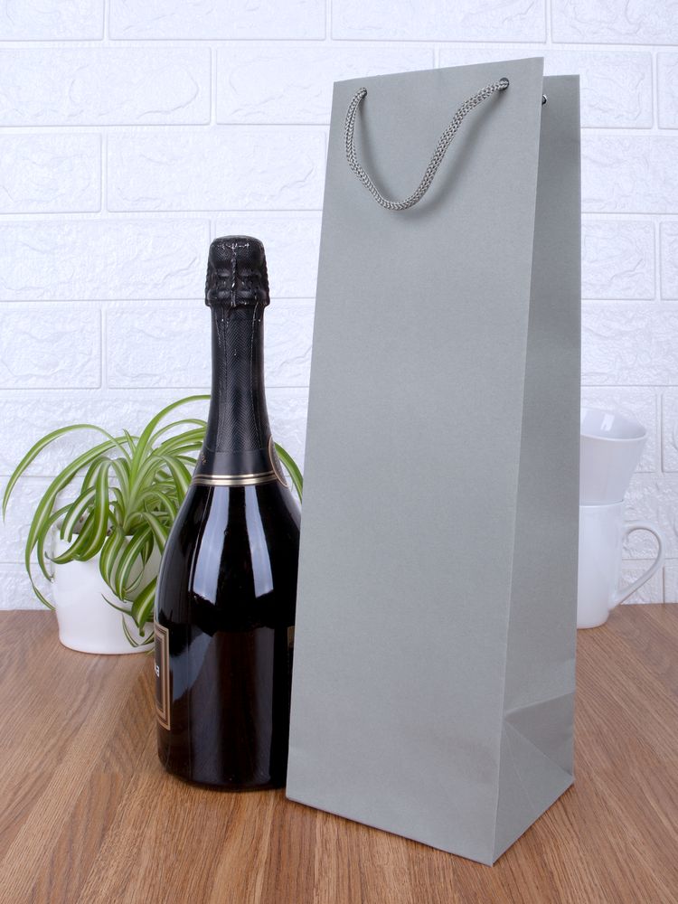 Пакет под бутылку Vindemia, серый