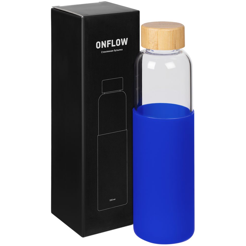Бутылка для воды Onflow, синяя Бутылка для воды Onflow, синяя