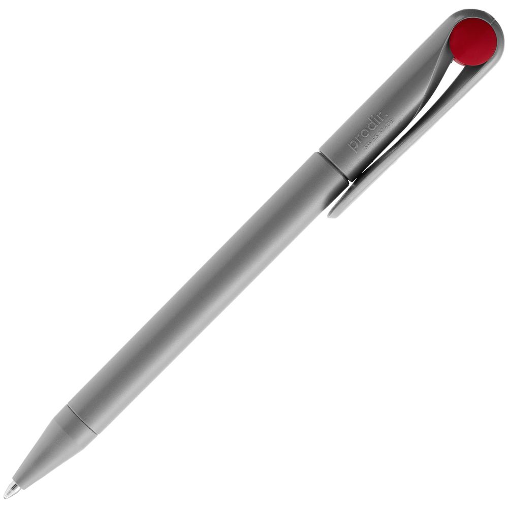 Ручка шариковая Prodir DS1 TMM Dot, серая с красным Ручка шариковая Prodir DS1 TMM Dot, серая с красным