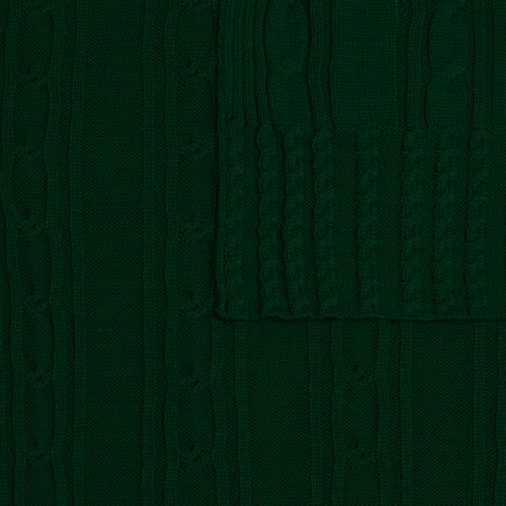 Плед Remitti, темно-зеленый (хвойный)