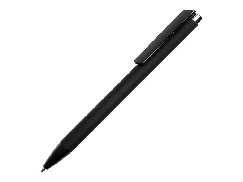 Ручка металлическая шариковая Taper Metal софт-тач с цветным зеркальным слоем, черный с серебристым Ручка металлическая шариковая Taper Metal софт-тач с цветным зеркальным слоем, черный с серебристым