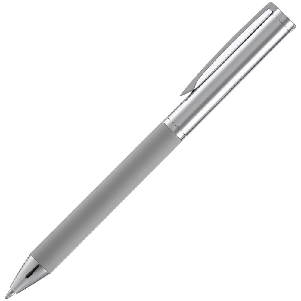 Ручка шариковая Eyeshot Soft Touch, серая Ручка шариковая Eyeshot Soft Touch, серая