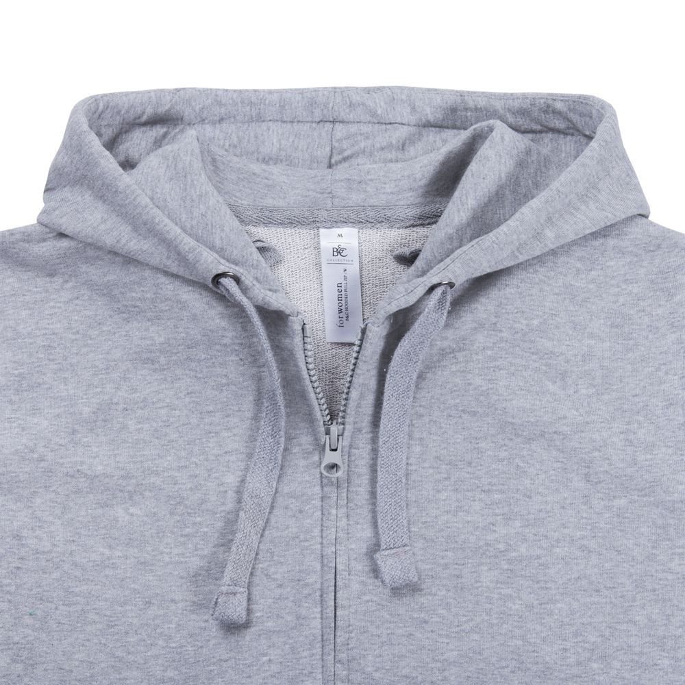 Толстовка женская Hooded Full Zip серый меланж Толстовка женская Hooded Full Zip серый меланж
