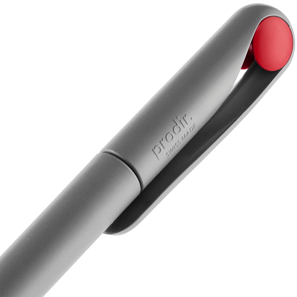 Ручка шариковая Prodir DS1 TMM Dot, серая с красным Ручка шариковая Prodir DS1 TMM Dot, серая с красным