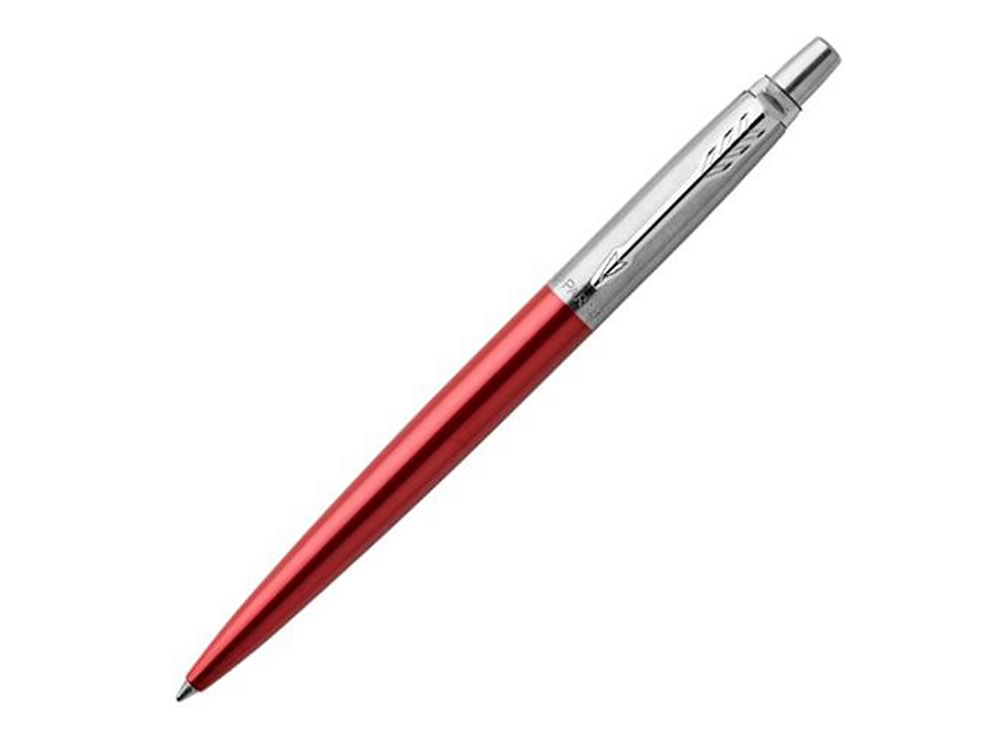 Шариковая ручка Parker Jotter Essential, Kensington Red CT, стержень: M, цвет чернил : blue или blac Шариковая ручка Parker Jotter Essential, Kensington Red CT, стержень: M, цвет чернил : blue или blac