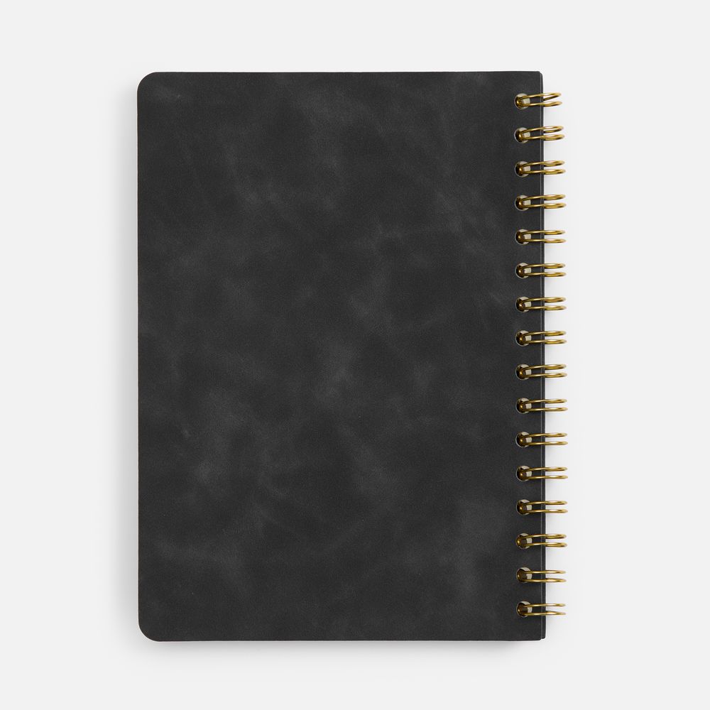 Ежедневник Spiral, недатированный, черный