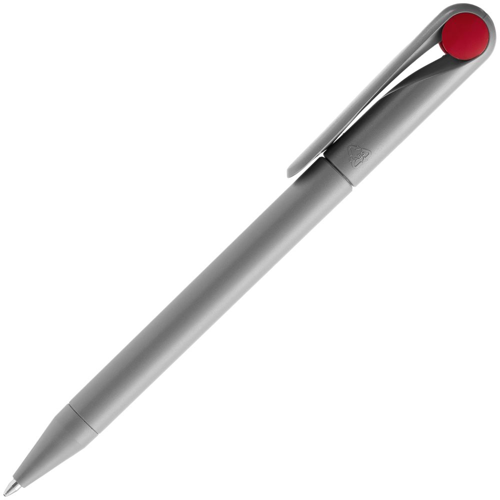 Ручка шариковая Prodir DS1 TMM Dot, серая с красным Ручка шариковая Prodir DS1 TMM Dot, серая с красным