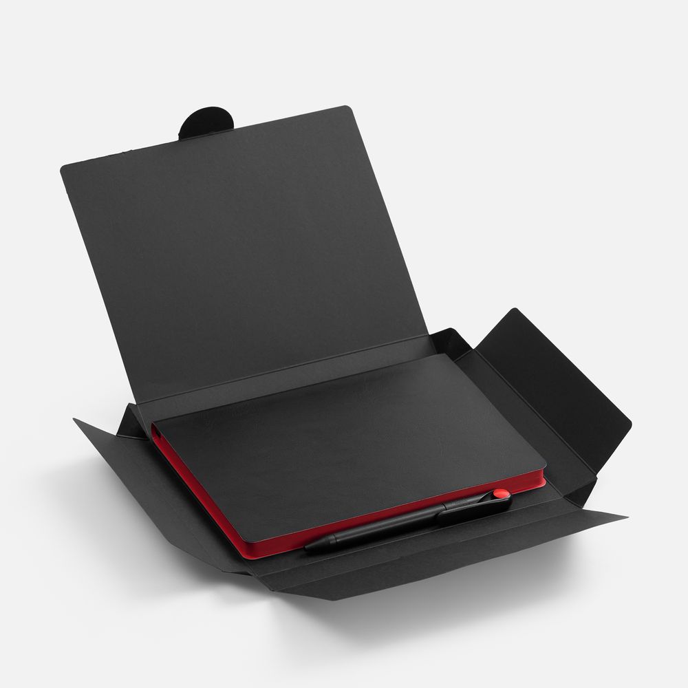 Набор Doppio, черный с красным