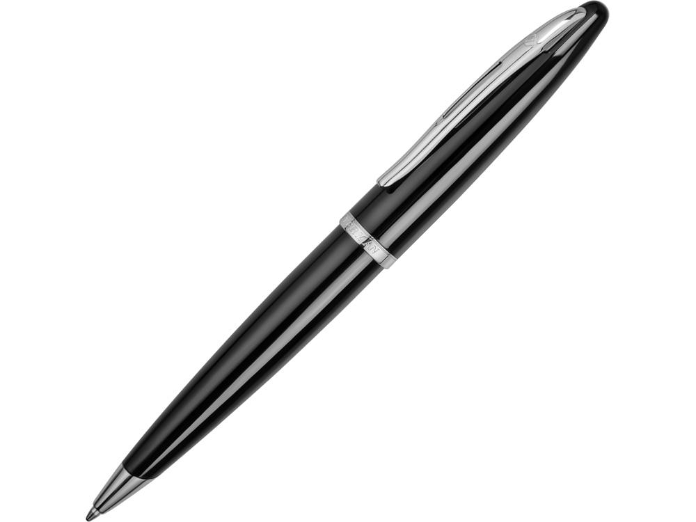 Шариковая ручка Waterman Carene, цвет: Black ST, стержень: Mblu Шариковая ручка Waterman Carene, цвет: Black ST, стержень: Mblu
