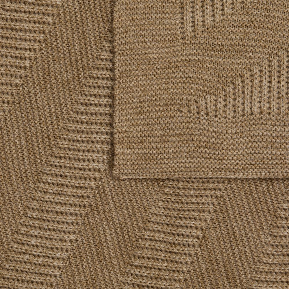 Плед Locus Solus, коричнево-бежевый меланж