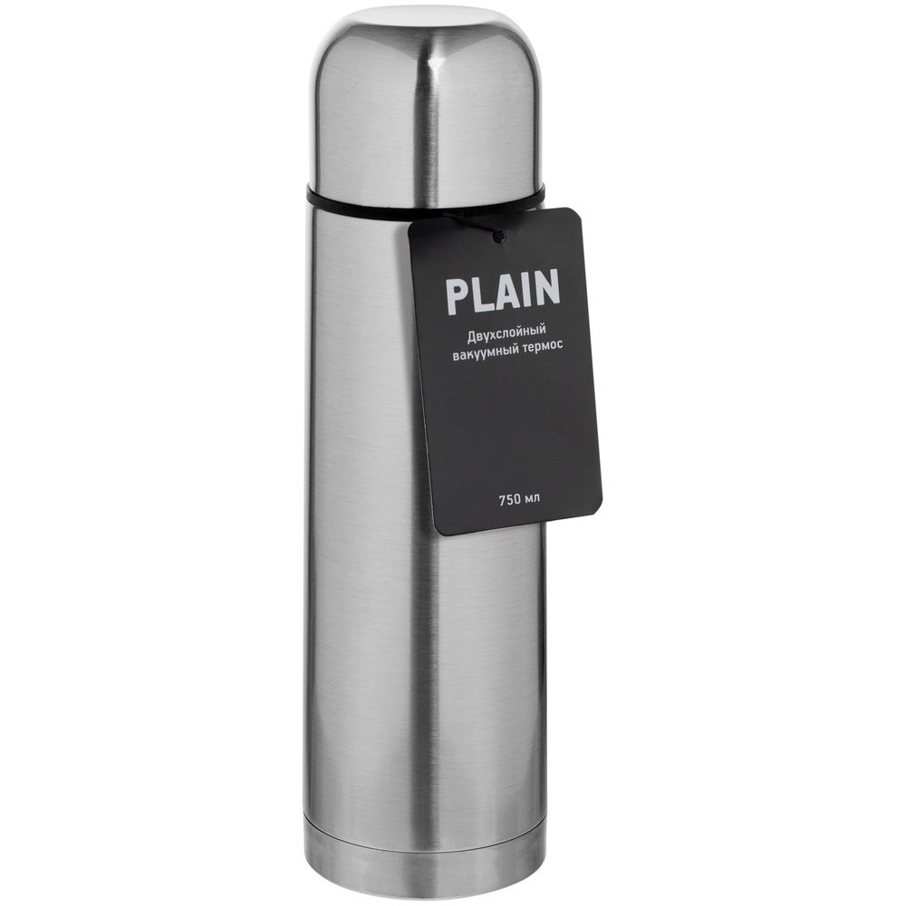 Термос Plain 750, серебристый Термос Plain 750, серебристый
