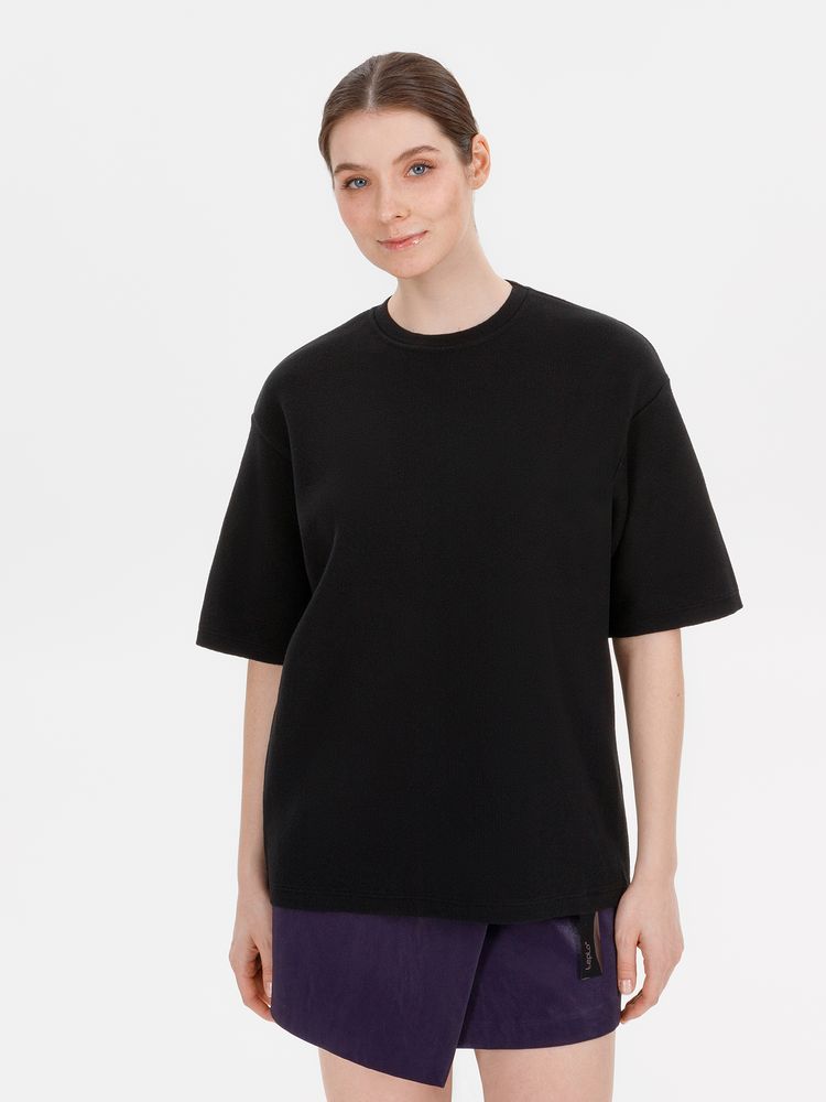 Джемпер с коротким рукавом Siluetti Volumica, черный