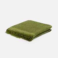 Плед вафельный Elenglect, зеленый