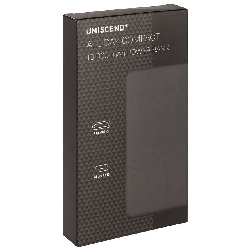 Внешний аккумулятор Uniscend All Day Compact 10000 мAч, белый