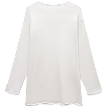 Лонгслив унисекс Siluetti Fuori, молочно-белый