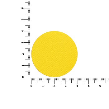 Наклейка тканевая Lunga Round, M, желтая