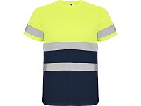 Футболка Delta мужская, нэйви/неоновый желтый
