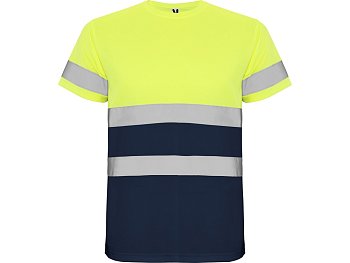 Футболка Delta мужская, нэйви/неоновый желтый