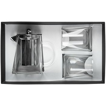 Чайный набор Quadroni в черной коробке