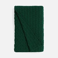 Плед Braidera, темно-зеленый (хвойный)