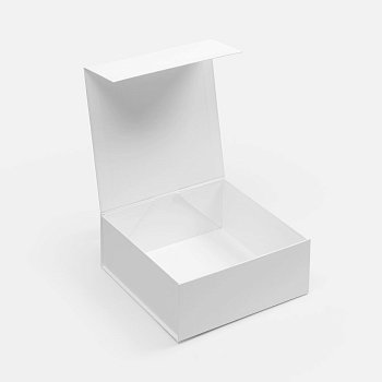 Коробка складная Quadra Fold, белая