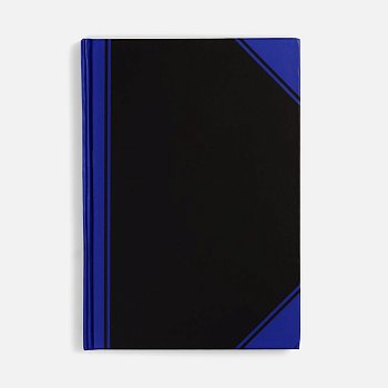 Блокнот Accenti, черный с синим