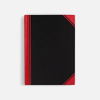 Блокнот Accenti Mini, черный с красным