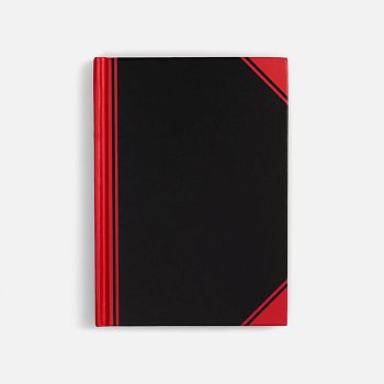 Блокнот Accenti Mini, черный с красным