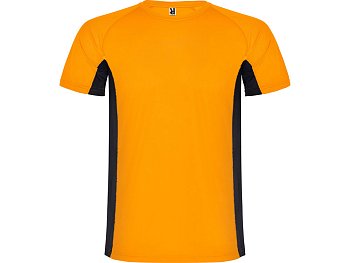 Спортивная футболка Shanghai мужская, неоновый оранжевый/черный