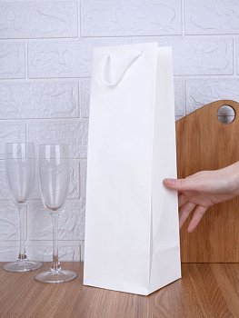 Пакет под бутылку Vindemia, белый