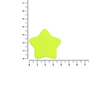 Наклейка тканевая Lunga Bial, M, желтый неон