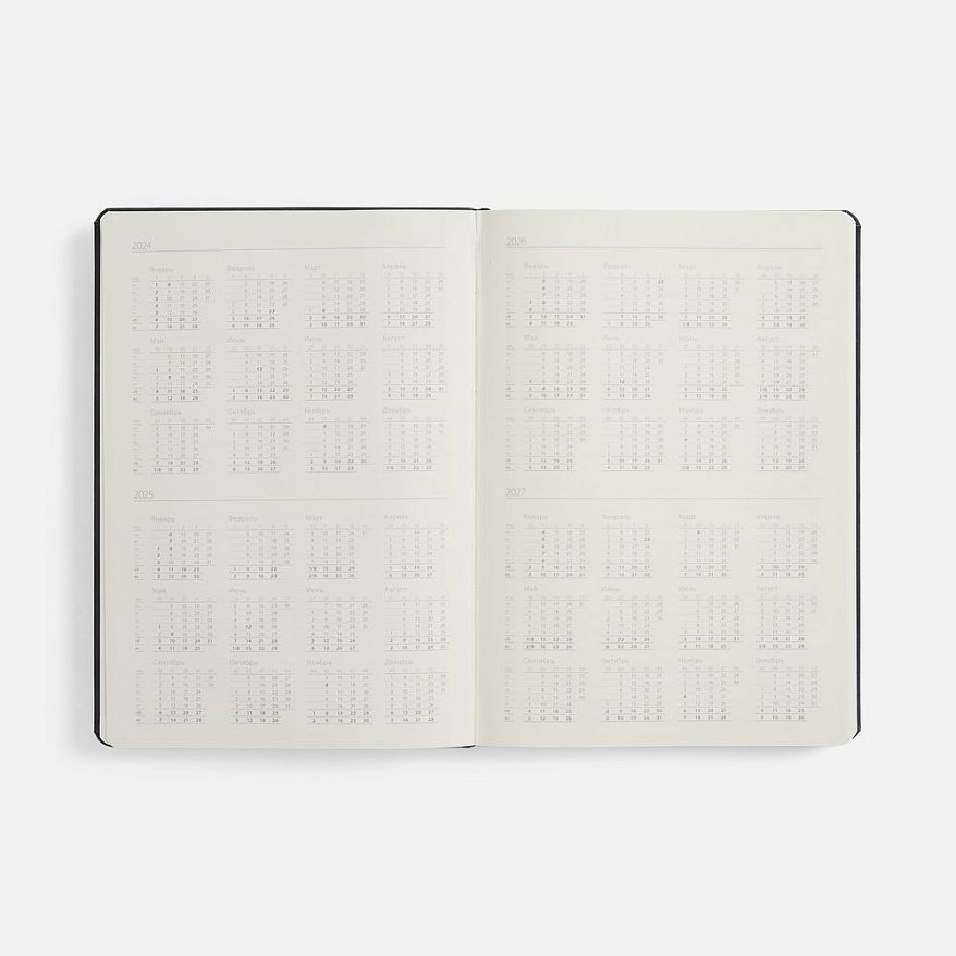 Ежедневник Urban Hard, недатированный, черный