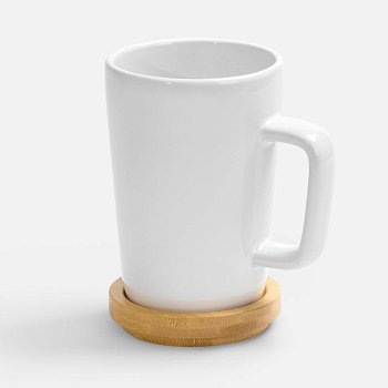 Кружка Vierra с крышкой-костером, белая