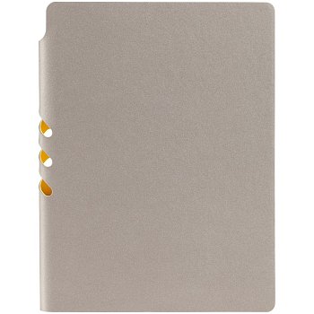 Ежедневник Flexpen, недатированный, серебристо-желтый