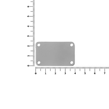 Шильдик металлический Furo, серебристый