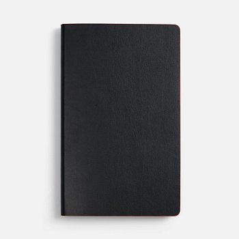 Ежедневник Trait, недатированный, черный с красным