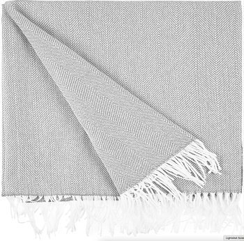 Плед «Гирвас», светло-серый