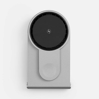Складная станция беспроводной зарядки transForm, серый металлик