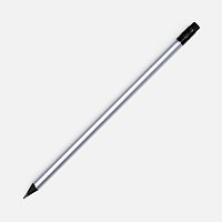 Карандаш простой Triangle Black с ластиком, серебристый