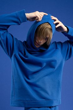 Худи унисекс H1, синее