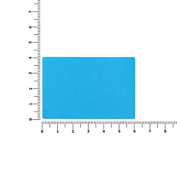 Наклейка тканевая Lunga, L, голубая