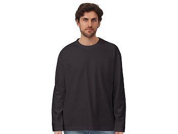 Лонгслив оверсайз Berlin унисекс, темно-серый