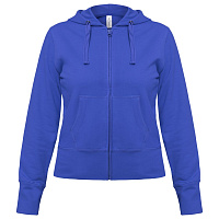 Толстовка женская Hooded Full Zip ярко-синяя