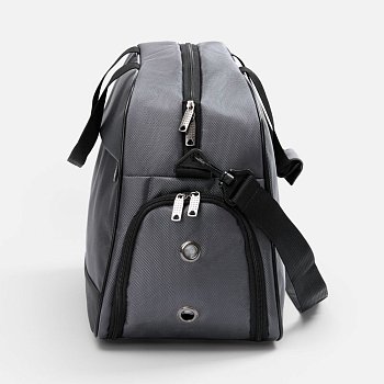 Спортивная сумка Atlantes, светло-серая с черным