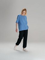 Футболка оверсайз унисекс Vozduh, синяя