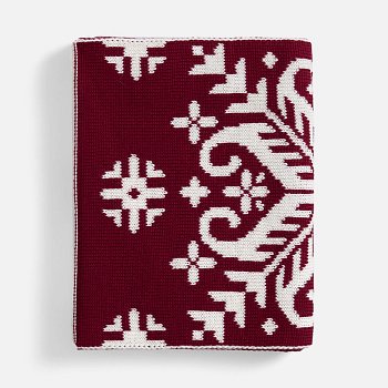 Шарф Wintertude L, красный с белым