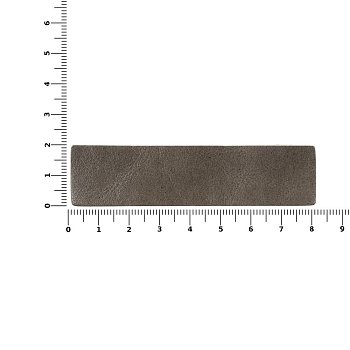 Лейбл кожаный Pasek, серый