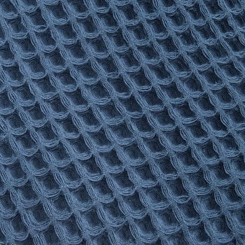 Плед вафельный Elenglect, темно-синий